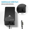 Surface Book 3 Surface Pro Charger, 127W 15V 8A AC Power Supply Adapter Compatible with Surface Pro X 7 6 5 4 3, Surface Book 3 2 1, Surface Laptop 4 3 2 1 and Surface Go with 6ft Power Cord
