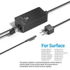Surface Book 3 Surface Pro Charger, 127W 15V 8A AC Power Supply Adapter Compatible with Surface Pro X 7 6 5 4 3, Surface Book 3 2 1, Surface Laptop 4 3 2 1 and Surface Go with 6ft Power Cord