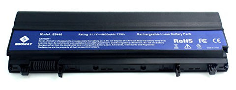 Egoway Replacement Battery for Dell Latitude E5440 E5540 Model Part# N5YH9 VV0NF VVONF VJXMC 0M7T5F 0K8HC 1N9C0 7W6K0 F49WX NVWGM CXF66 WGCW6 (9Cell, 11.1V, 6600mAh)
