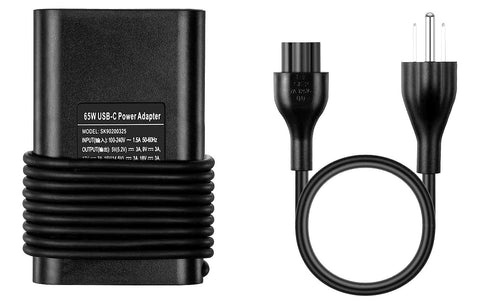 65W 20V 3.25A USB-C Power Adapter Charger for Dell LA65NM170, 2YKOF, 02YKOF, Dell XPS 12 9250, Dell Latitude 12 7275, Dell Latitude 13 7370 and Other Type C Devices