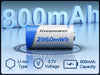 CR123 3.7V 2960mWh High-Capacity Rechargeable Batteries for Arlo Cameras 8-Pack