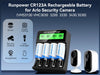 CR123 3.7V 2960mWh High-Capacity Rechargeable Batteries for Arlo Cameras 8-Pack
