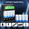 CR123 3.7V 2960mWh High-Capacity Rechargeable Batteries for Arlo Cameras 8-Pack