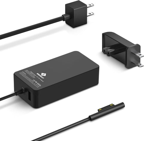 Surface Pro Charger 65W, Surface Laptop Charger for Microsoft Surface Pro 9/8/7+/7/6/5/4/3 Surface Laptop 5/4/3/2/1/Studio, Surface Book 2/1, Surface Go 3/2/1 Support 44W, 36W,6FT Power Cord