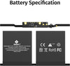 A1707 Laptop Battery Compatible with A1820 MacBook Pro 15 inch Battery A1707 Late 2016 Mid 2017 Touch Bar EMC3162 3072 Series MLH32LL/A MLH42LL/A MLW72LL/A Replacement Battery