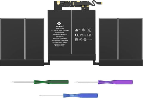 A1989 A2251 Battery, Egoway A1964 Replacement Laptop Battery for MacBook Pro 13 inch A1989 (Mid 2018 Year, 2019 Year) & A2251 (2020 Year), EMC 3214 3358 3348