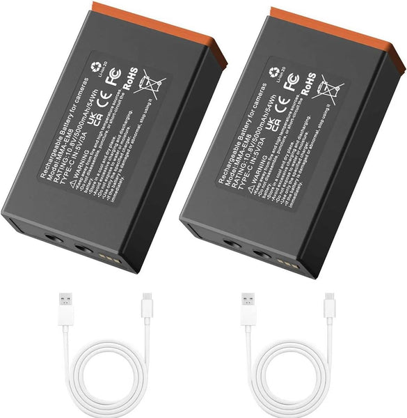 Rechargeable Battery for Moultrie Edge Series Trail Cameras, 5000mAh 54Wh Replacement Battery Pack for Moultrie Edge & Edge Series Hunting Cameras (2 Pack)