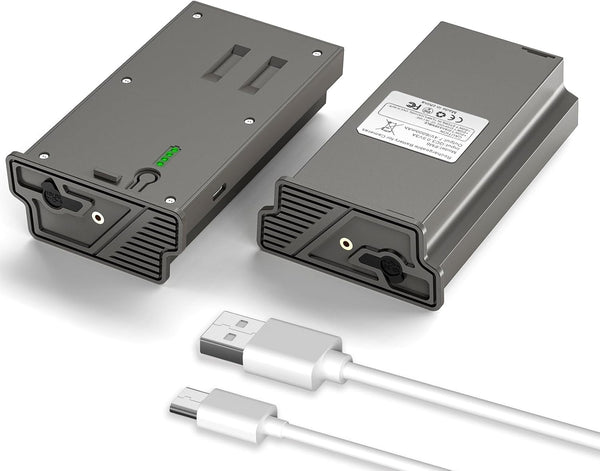 2-Pack 2025 New 6000mAh Reveal Lithium Battery Pack for Reveal X Gen 3.0, X Pro, X Gen 2.0, SK, XB – Rechargeable Replacement with USB-C & 12V DC Ports