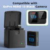 2 Packs Batteries 2100mAh Compatible with GoPro Hero 13 Black Camera with 3 Slot Battery Charging Station (Charger & 2 Batteries)