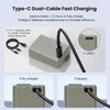 NP-FW50 Battery Replacement USB-C 2-in-1 Compatible with Sony ZV-E10, Alpha A6000, A6300, A6400, A6500, A5000, A5100, A7, A7II, A7R, A7RII, A7S, A7SII, RX10, RX10 II III IV Cameras