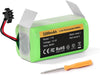 3200mAh Replacement Battery Compatible with Eufy RoboVac 11, 11S, 30C, 30, 35C, 15C, 15T, Ecovacs Deebot N79, N79S, 500, DN622 (3-Prong Connector)