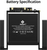 A1706 Battery, Egoway A1819 Replacement Laptop Battery for MacBook Pro 13 inch Touch Bar A1706 (Late 2016 Year, Mid 2017 Year), EMC 3071 3163 [11.41V/4320mAh]