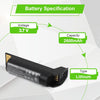 2600mAh Replacement Battery for Zebra DS22 DS2278 CR2278 Series Barcode Scanner – Li-ion Battery for DS2278-SR DS2278-HC DS2278-ER Wireless Scanners