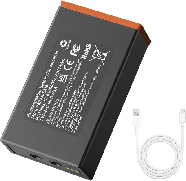 Rechargeable Battery for Moultrie Edge Series Trail Cameras, 5000mAh 54Wh Replacement Battery Pack for Moultrie Edge & Edge Series Hunting Cameras
