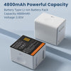 2-Packs Batteries Compatible with Arlo Pro 5S 2K, Pro 4, 3, Arlo Ultra 2, Ultra Cameras VMA5400 VMC4040P VMC4060P A-4a, with LCD Dual Charger