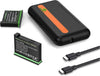2 Packs 360 X3 Batteries with Charging Compartment, for Insta360 One X3 Battery Charger Box Fast Charge Hub Dual Battery Accessories Charging Station