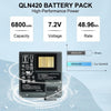 QLN420 ZQ630 Replacement Battery for Zebra Printer, 6800mAh 7.2V Li-Ion Battery, Compatible with ZQ63-AUWA000-00 ZQ63-ACFAC10-00 P1040687 P1050667-016 P1089760-002
