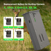 New Reveal Lithium Battery Pack for Reveal X Gen 3.0, X Pro, X Gen 2.0, SK, XB, 6000mAh Rechargeable Battery with USB-C & 12V DC Ports, Compatible with Reveal Cellular Trail Cameras
