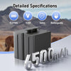 6500mAh Capacity Rechargeable Lithium Battery Pack for Stealth Cam 360, Revolver, Pro & Pro 2.0 Cellular Trail Cameras, Includes USB Cable