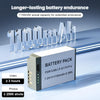 LP-E17 Battery 2-Pack 1100mAh USB-C Fast Charging Port Battery for Canon EOS R100 R10 R50 RP R8, Rebel T8i T7i T6i T6s SL2 SL3 EOS M3, M5, M6, EOS 200D 77D 750D 760D 800D Digital Camera