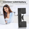 E EGOWAY A2681 A2669 Laptop Battery Replacement for 13 Inch A2681 MacBook Air 14,2 (Late2023), EMC 4074, 4600 mAh Capacity