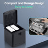 2-Pack 1800mAh Replacement Batteries with Portable 3-Slot Charger, Designed for GoPro Hero Camera and Compatible with Hero 11/10/9 Black