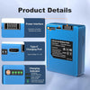 Security Rechargeable Battery for S330 Video Smart Lock 3-in-1 and Smart Drop, 10500mAh Batteries Compatible with eufy Battery Replacement, Intelligent Indicator Lights, Type-C Charging (blue)