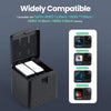 2-Pack 1800mAh Replacement Batteries with Portable 3-Slot Charger, Designed for GoPro Hero Camera and Compatible with Hero 11/10/9 Black