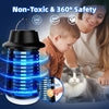 Bug Zapper Outdoor Indoor, Mosquito Zapper, Fly Trap, Waterproof Insect Killer, 3800V Electric Fly Zapper for Home, Patio, Camping, Kitchen, Black, KN-06