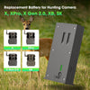 2 Pack Hunting Camera Rechargeable Batteries Pack 6000mAh Compatible with Reveal X, XB, SK, X Pro, Pro 3.0, X Gen 2.0, X Gen 3.0