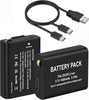 2-Pack Rechargeable Batteries for Coast Headlamps, Compatible with FL75, FL75R, FL78, FL90R, FL95R, HX500, RL10R, RL12R, RL15R, and CH1000R, with Charging Cable