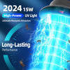 Bug Zapper Outdoor Indoor, Mosquito Zapper, Fly Trap, Waterproof Insect Killer, 3800V Electric Fly Zapper for Home, Patio, Camping, Kitchen, Black, KN-06