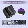 X4 Battery - High Capacity Long-Lasting Camera Battery for X4, 2500mAh Rechargeable Replacement 2 Batteries with Fast Charge Hub Bundle