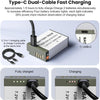LP-E17 Battery 2-Pack 1100mAh USB-C Fast Charging Port Battery for Canon EOS R100 R10 R50 RP R8, Rebel T8i T7i T6i T6s SL2 SL3 EOS M3, M5, M6, EOS 200D 77D 750D 760D 800D Digital Camera