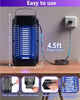 Bug Zapper for Outdoor and Indoor, Electric Mosquito Zapper Mosquito Trap Waterproof Fly Traps Mosquito Killer for Home, Backyard, Garden, Patio, Camping