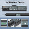 LK-72 Replacement Battery Pack for Canon PIXMA TR150 Printer, 10.8V 3500mAh Rechargeable Battery, High-Capacity Portable Power for Efficient Printing（Battery Only）