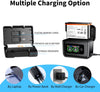Insta 360 X5 Batteries (2 Packs) with Fast Charge Hub Dual Fast Charging Case w/LCD Display, Intelligent Charger Hub for Insta360 X5, Shows Battery SOC (Battery*2 and Charger*1)