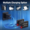 2-Pack Rechargeable Batteries for Coast Headlamps, Compatible with FL75, FL75R, FL78, FL90R, FL95R, HX500, RL10R, RL12R, RL15R, and CH1000R, with Charging Cable