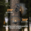 Trail Camera Solar Panel 12V/6V Solar Panel with 4000mAh 3W Solar Battery Kit Compatible with Hunting Game Camera IP66 Waterproof Hunting Accessory Trail Cam