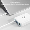 USB C Hub Charger 65W, E EGOWAY 6 in 1 USB 3.0 Hub Docking Station GaN Adapter with 2 USB 3.0 Ports, 4K HDMI Port, SD/TF Card Reader for MacBook Pro Air, iPhone and More