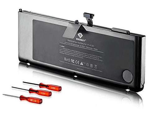 Egoway 7200mAh/79Wh Replacement Battery A1321, Made for Mid 2009 Early / Late 2010 Apple's 15 inch MacBook Pro