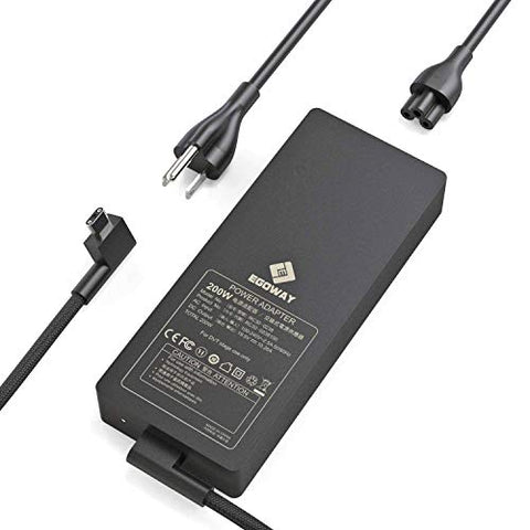 E EGOWAY 200W 19.5V 10.26A RC30-0238 Laptop AC Adapter Power Supply for Razer Blade 15 w/GTX1060/GTX1070/RTX2070/RTX2080 and Razer Blade Pro 17/4K Laptop