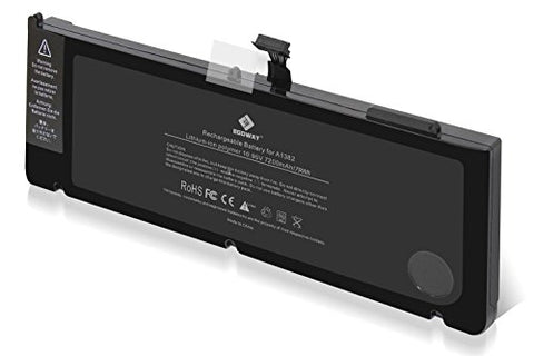 Egoway 7200mAh/79Wh Replacement Battery A1382, Made for Early / Late 2011, Mid 2012 Apple's 15 inch MacBook Pro Core i7